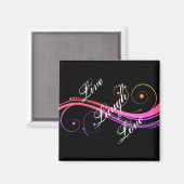 Live Lagh Liebe Black Magnet (Vorderseite/Rückseite)