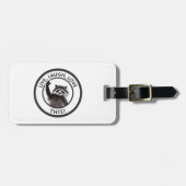 Live-Lagh Liebe Diese lustige Raccoon Gepäckanhänger (Vorderseite horizontal)