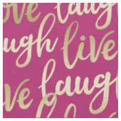 Live-Lagh Liebe Imitate Gold Lettern Muster Stoff (Nahaufnahme)