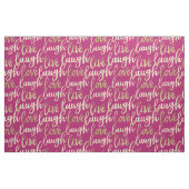Live-Lagh Liebe Imitate Gold Lettern Muster Stoff (Fat Quarter (45,7 x 55,9 cm))
