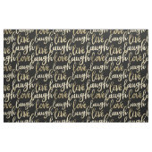 Live-Lagh Liebe Imitate Gold Lettern Muster Stoff (Fat Quarter (45,7 x 55,9 cm))