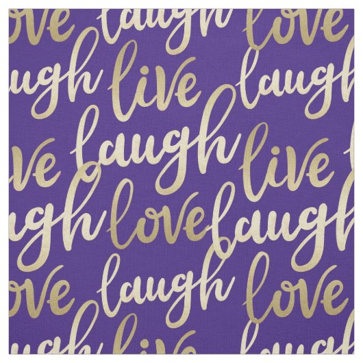 Live-Lagh Liebe Imitate Gold Lettern Muster Stoff (Muster)