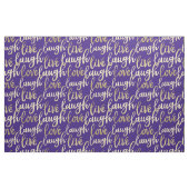 Live-Lagh Liebe Imitate Gold Lettern Muster Stoff (Fat Quarter (45,7 x 55,9 cm))