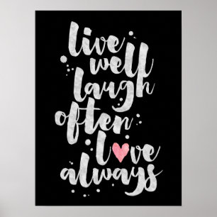 Live-Lagh-Liebe - Inspiration-Poster Poster