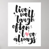 Live-Lagh-Liebe - Inspiration-Poster Poster (Vorne)