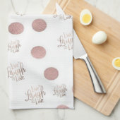 Live Lagh Liebe Küche Handtuch (Viertel Falte)