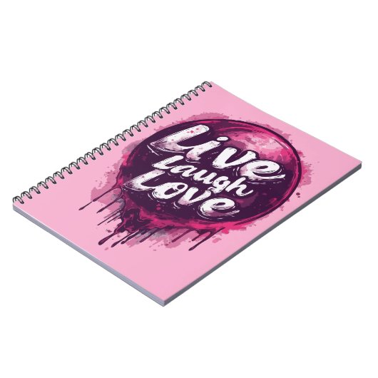Live Lagh Liebe Notebook - Dankbarkeit & Kreativit Notizblock (Linke Seite)