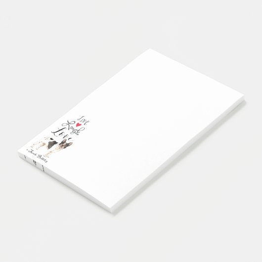 Live Lagh Liebe Post-it Klebezettel (angewinkelt)