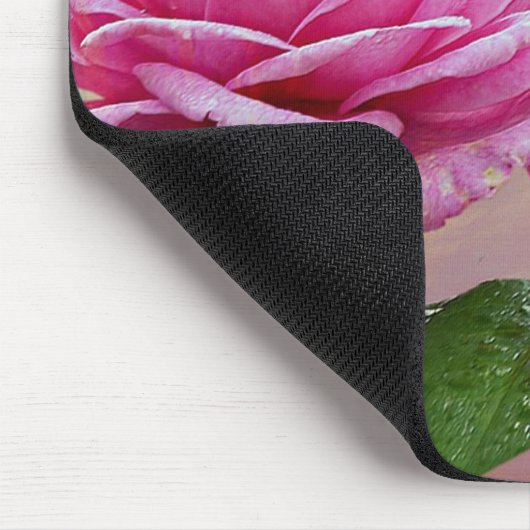 Live-Lagh Liebe Rosa Rose  Mousepad (Ecke)