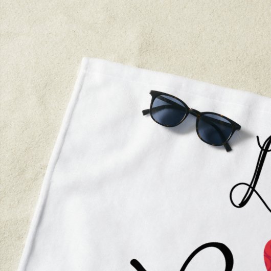 Live Lagh Liebe Strandtuch (Beispiel)