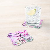 Live-Lagh-Liebe Wiederholen Marble Paper Untersetz Untersetzer (Vor Ort)