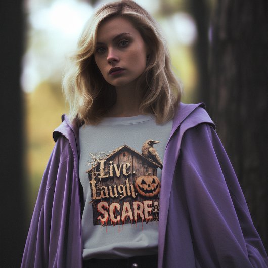 Live Lagh Scare Funny Halloween Sweatshirt