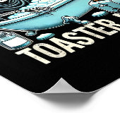 Live Lagh Toaster The Funny Skeleton Halloween Gra Poster (Ecke)