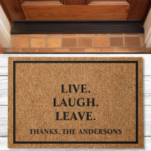 Live Lagh Verließ Custom Introvert Funny Doormat