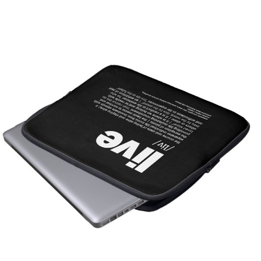 Live Laptopschutzhülle (Vorne Knopf)