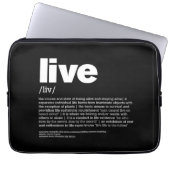 Live Laptopschutzhülle (Vorderseite)