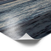 "Live Large" Beach Sunset Foto Print (14" x 11") (Ecke)