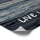 "Live Large" Beach Sunset Poster (14" x 11") (Ecke)