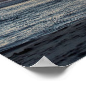 "Live Large" Beach Sunset Poster (14" x 11") (Ecke)