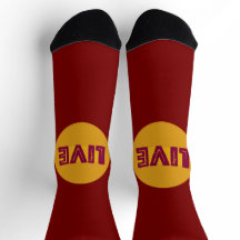 Live & Lass in Orbit Crew Socken