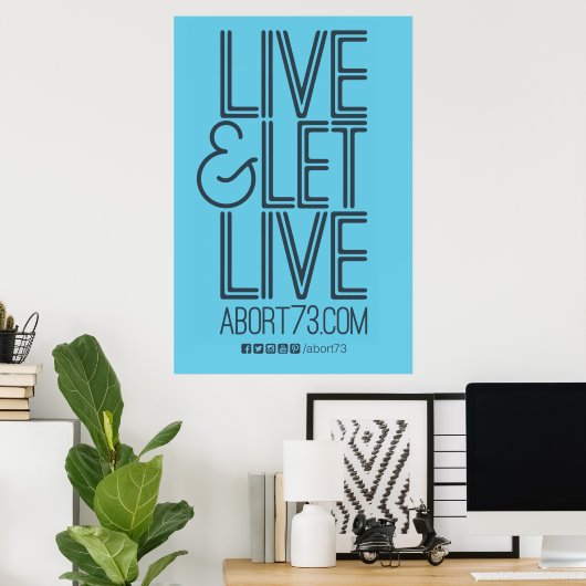 Live & Lass Live Poster (Abort73.com) (Heimbüro)