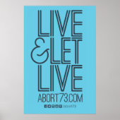 Live & Lass Live Poster (Abort73.com) (Vorne)