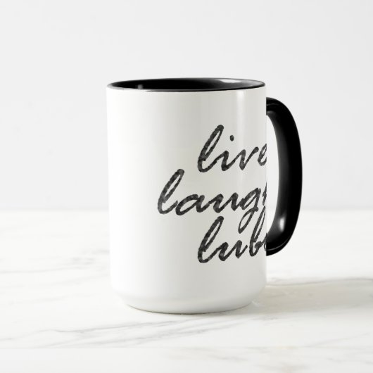 Live-Laub Lube Tasse (VorderseiteRechts)