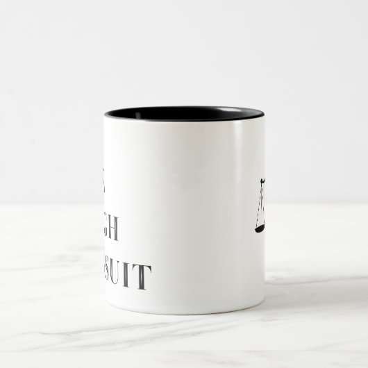 Live-Laugh Anklage, Funny Lawyer Tasse (Mittel)