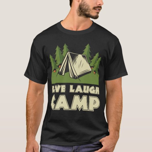Live Laugh Camp Mädchen T-Shirt (Vorderseite)