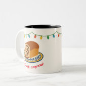 Live Laugh Cozonac Holiday Romanian Zweifarbige Tasse (Vorderseite Links)