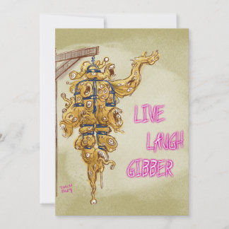 Live Laugh Gibber Card Dankeskarte