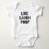 Live-Laugh-Kack Baby Strampler (Vorderseite)