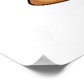 Live Laugh Lava Funny Volcano Pun Poster (Ecke)