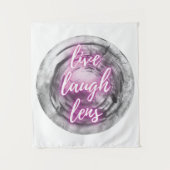 Live Laugh Lens Tapestry Wandteppich (Vorderseite)