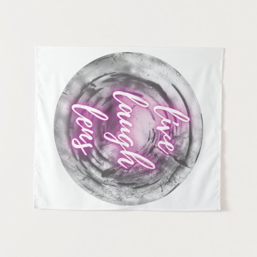 Live Laugh Lens Tapestry Wandteppich (Vorderseite (Horizontal))