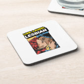 Live Laugh Lesbian Getränkeuntersetzer (Linke Seite)