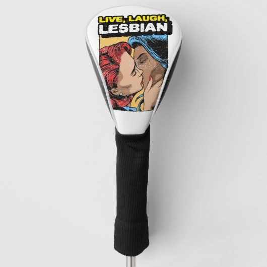 Live Laugh Lesbian Golf Headcover (Vorderseite)