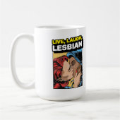 Live Laugh Lesbian Kaffeetasse (Links)