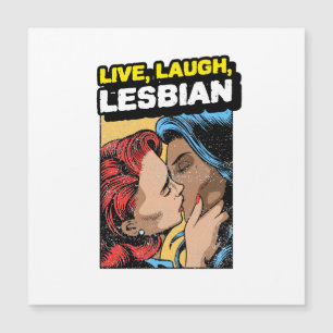 Live Laugh Lesbian Magnetkarte