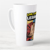 Live Laugh Lesbian Milchtasse (Linke Ecke)