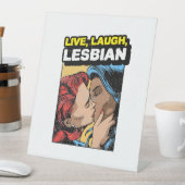 Live Laugh Lesbian Sockelschild (In Situ)