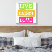 Live-Laugh Liebe 2 Leinwanddruck (Insitu (Schlafzimmer))