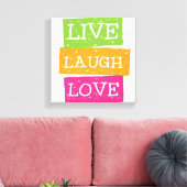 Live-Laugh Liebe 2 Leinwanddruck (Insitu (Wohnzimmer))