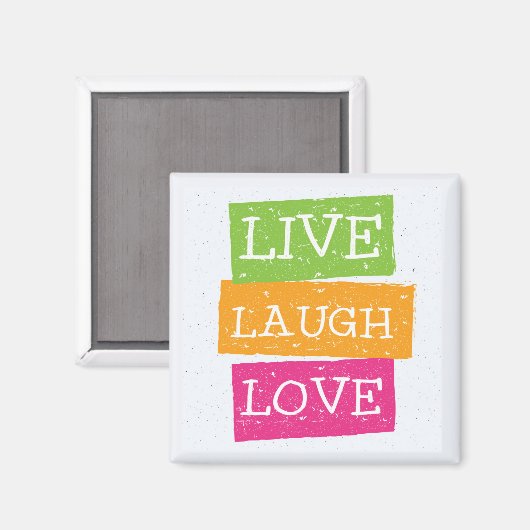 Live-Laugh Liebe 2 Magnet (Vorderseite/Rückseite)