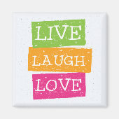 Live-Laugh Liebe 2 Magnet (Vorne)