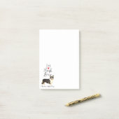 Live Laugh Liebe a Cardigan Welsh Corgi Post-it Klebezettel (Auf Schreibtisch)