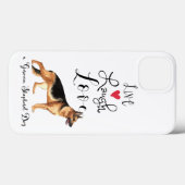 Live Laugh Liebe a German Shepherd Case-Mate iPhone Hülle (Rückseite (Horizontal))
