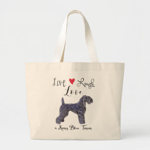 Live-Laugh Liebe a Kerry Große Totttasche Jumbo Stoffbeutel
