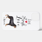Live Laugh Liebe a Rottweiler Case-Mate iPhone Hülle (Rückseite (Horizontal))