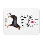 Live Laugh Liebe a Rottweiler Magnet (Horizontal)